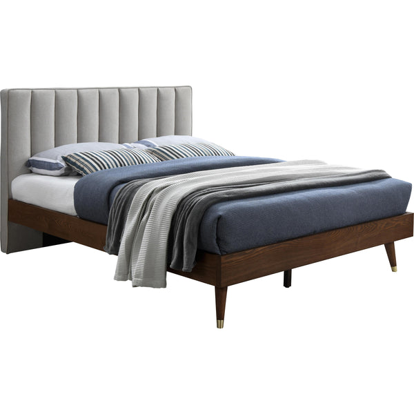 Meridian Vance King Upholstered Platform Bed VanceBeige-K IMAGE 1