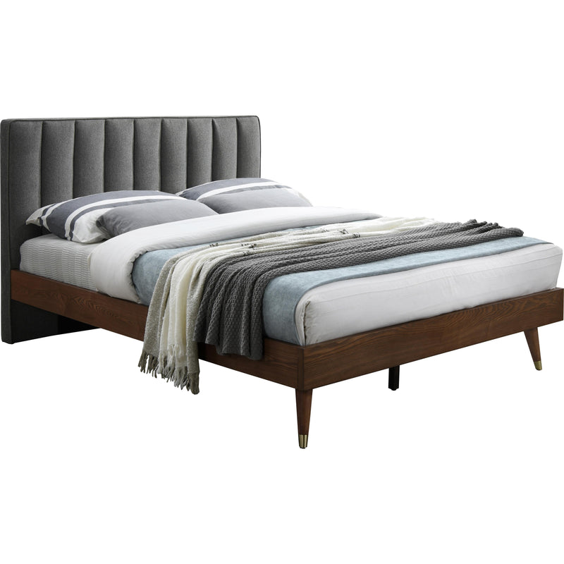 Meridian Vance King Upholstered Platform Bed VanceGrey-K IMAGE 1