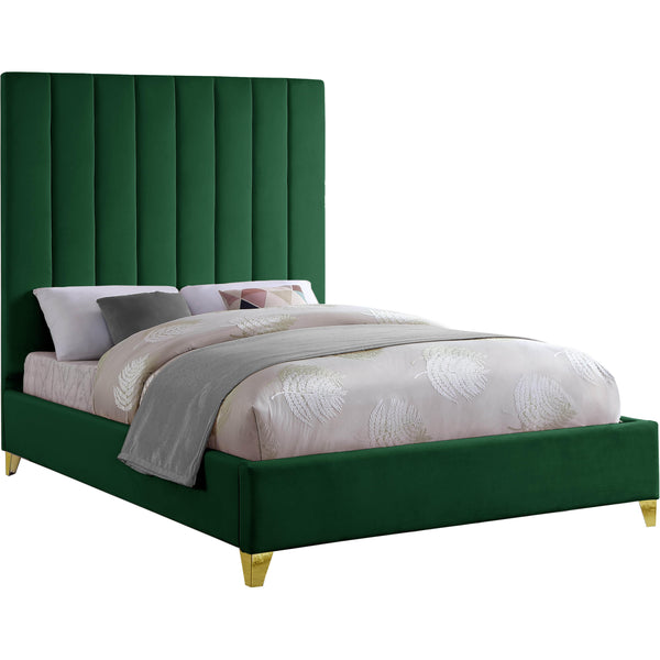 Meridian Via Full Upholstered Platform Bed ViaGreen-F IMAGE 1