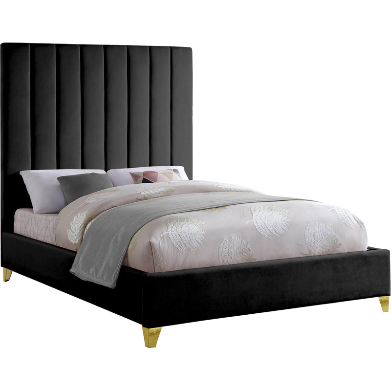 Meridian Via King Upholstered Platform Bed ViaBlack-K IMAGE 1