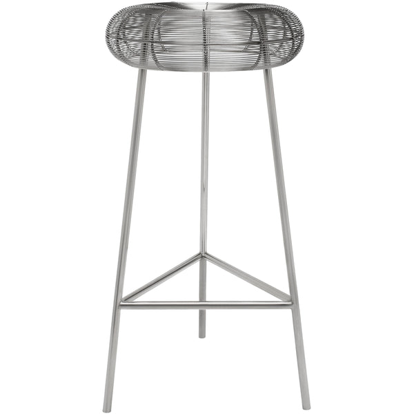 Meridian Tuscany Pub Height Stool 964Silver IMAGE 1