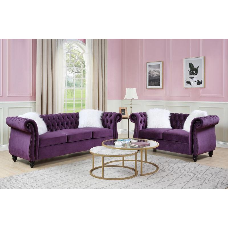 Acme Furniture Thotton Stationary Fabric Sofa LV00340 IMAGE 6