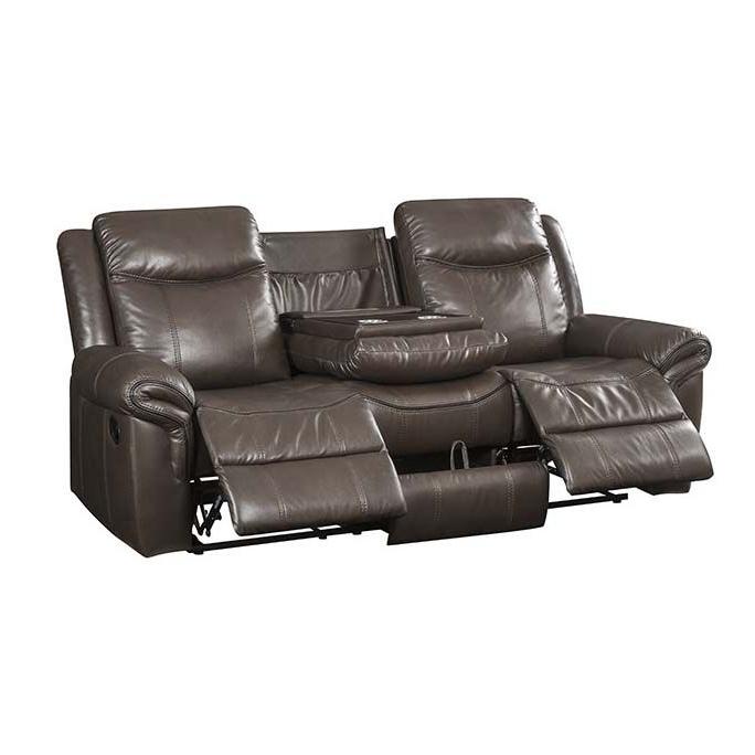 Acme Furniture Lydia Reclining Leather Air Sofa LV00654 IMAGE 5