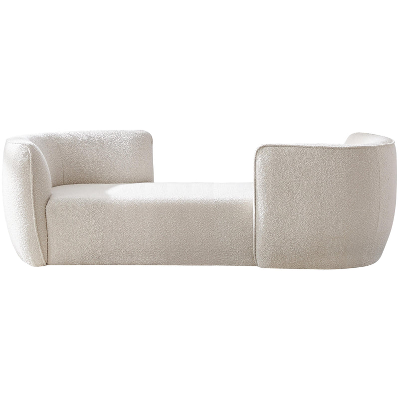 Meridian Hilton Fabric Chaise 158Cream IMAGE 1