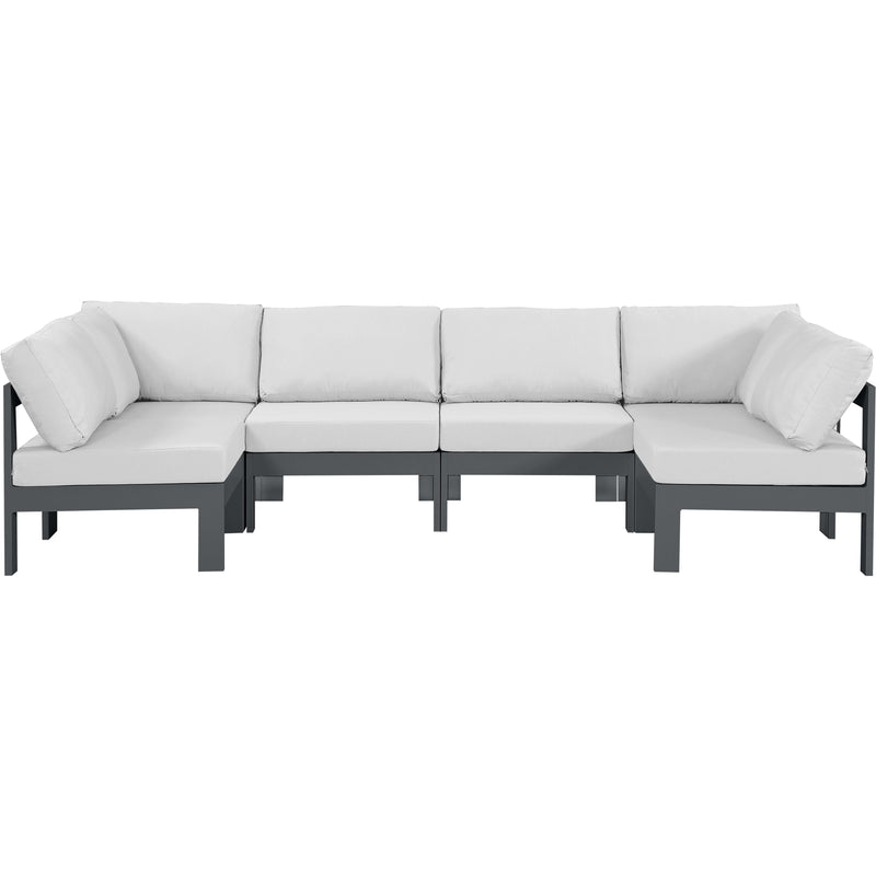 Meridian Outdoor Seating Sectionals 376White-Sec6B IMAGE 1