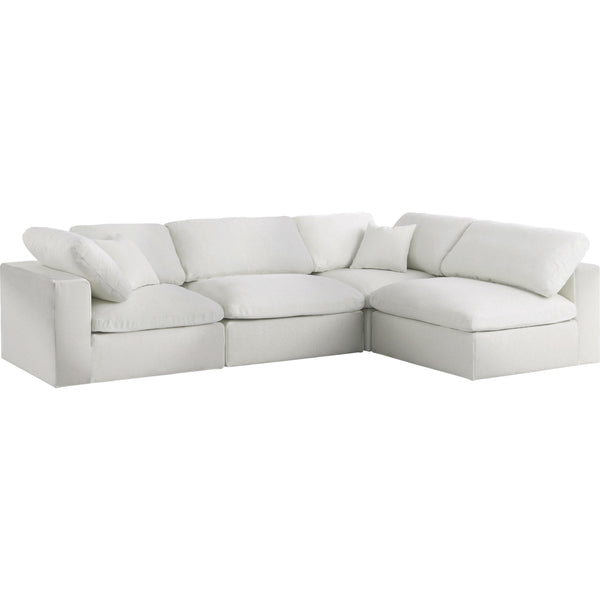 Meridian Serene Fabric Sectional 601Cream-Sec4B IMAGE 1