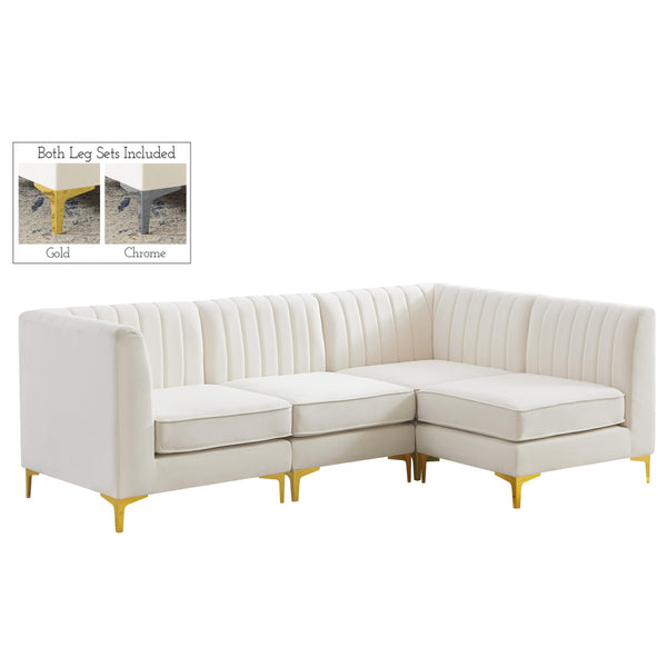 Meridian Alina Fabric Sectional 604Cream-Sec4A IMAGE 1