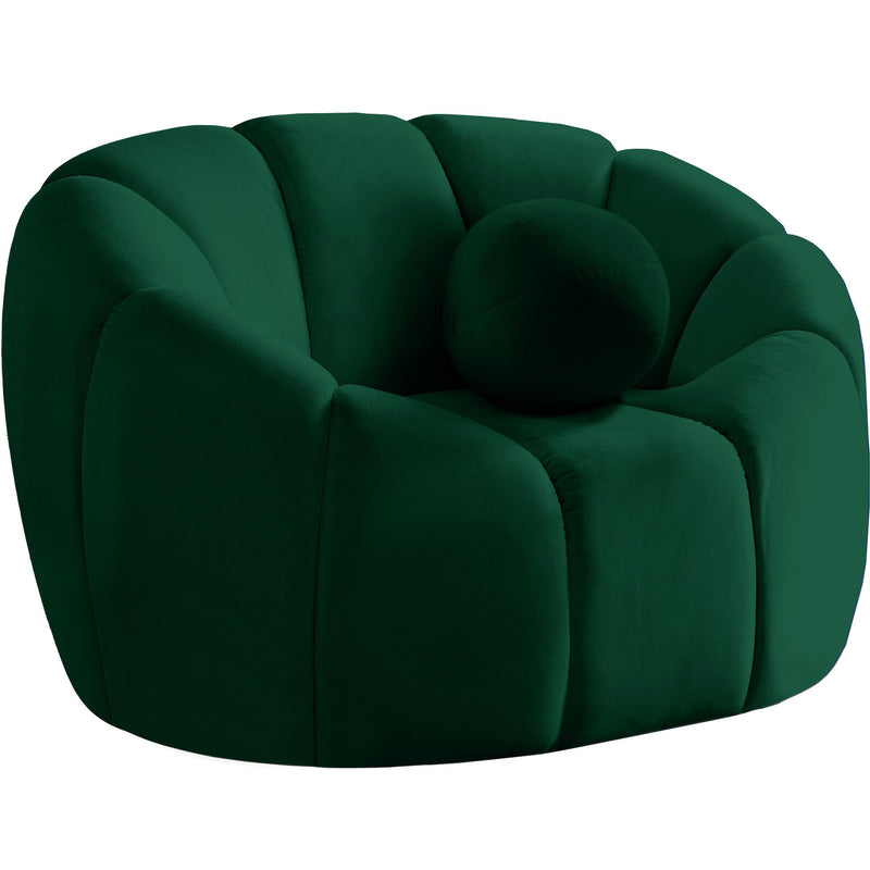 Meridian Elijah Stationary Fabric Chair 613Green-C IMAGE 1