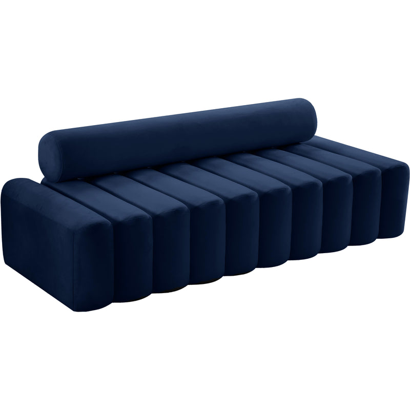 Meridian Melody Stationary Fabric Sofa 647Navy-S IMAGE 1