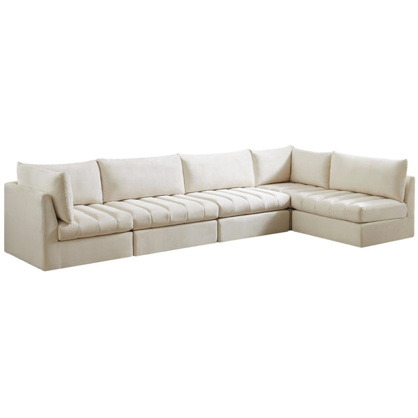 Meridian Jacob Fabric Sectional 649Cream-Sec5A IMAGE 1