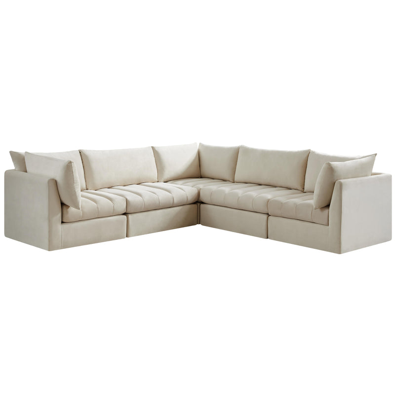 Meridian Jacob Fabric Sectional 649Cream-Sec5C IMAGE 1