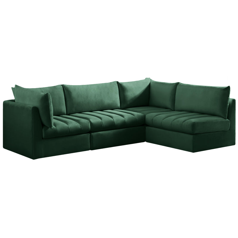 Meridian Jacob Fabric Sectional 649Green-Sec4A IMAGE 1