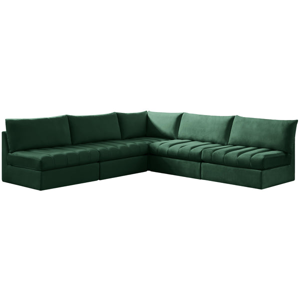 Meridian Jacob Fabric Sectional 649Green-Sec5B IMAGE 1