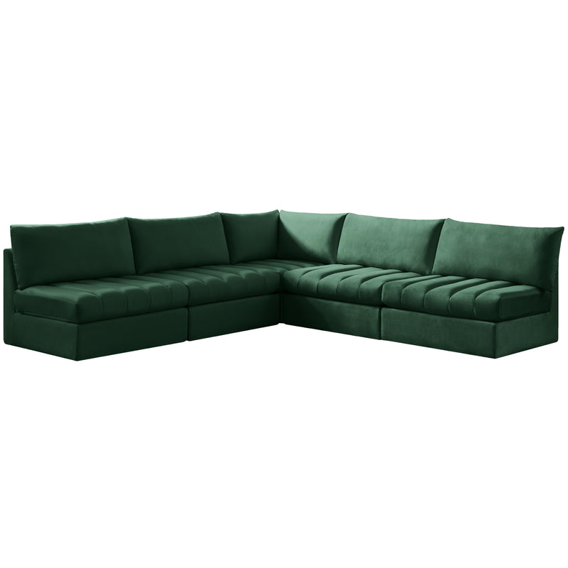 Meridian Jacob Fabric Sectional 649Green-Sec5B IMAGE 1