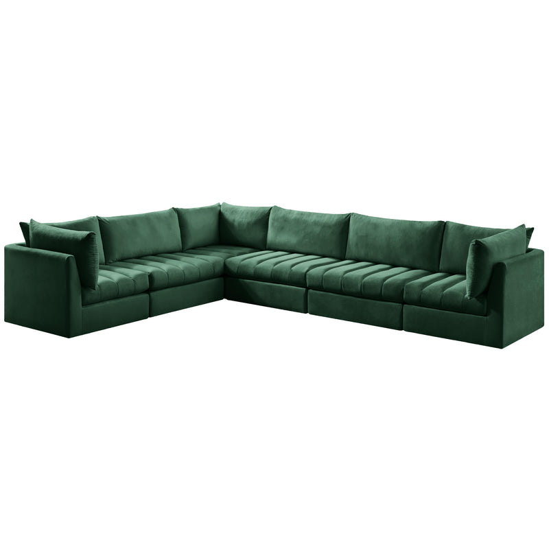 Meridian Jacob Fabric Sectional 649Green-Sec6A IMAGE 1