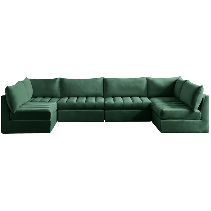 Meridian Jacob Fabric Sectional 649Green-Sec6B IMAGE 1