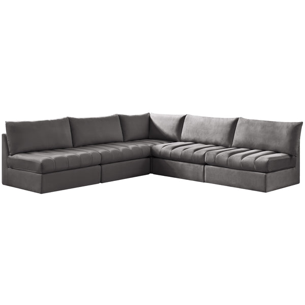 Meridian Jacob Fabric Sectional 649Grey-Sec5B IMAGE 1