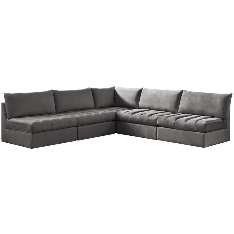 Meridian Jacob Fabric Sectional 649Grey-Sec5B IMAGE 1