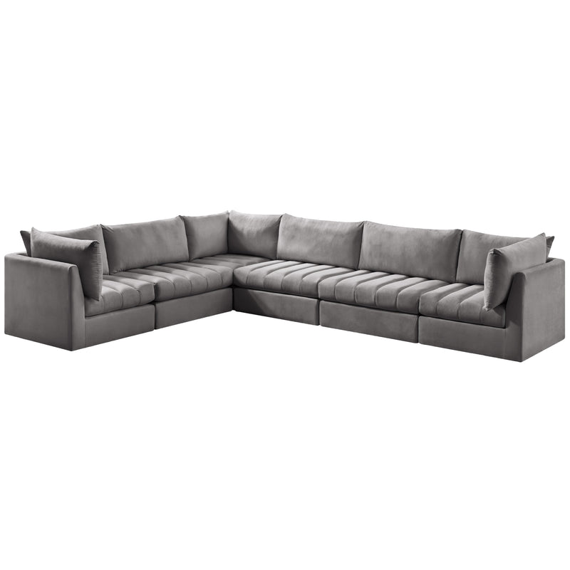 Meridian Jacob Fabric Sectional 649Grey-Sec6A IMAGE 1