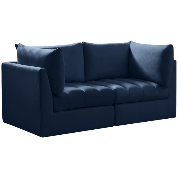 Meridian Jacob Stationary Fabric Sofa 649Navy-S66 IMAGE 1