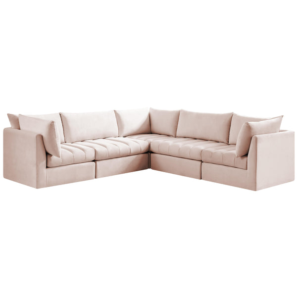 Meridian Jacob Fabric Sectional 649Pink-Sec5C IMAGE 1