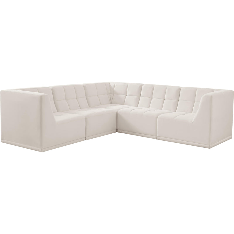 Meridian Relax Fabric Sectional 650Cream-Sec5B IMAGE 1