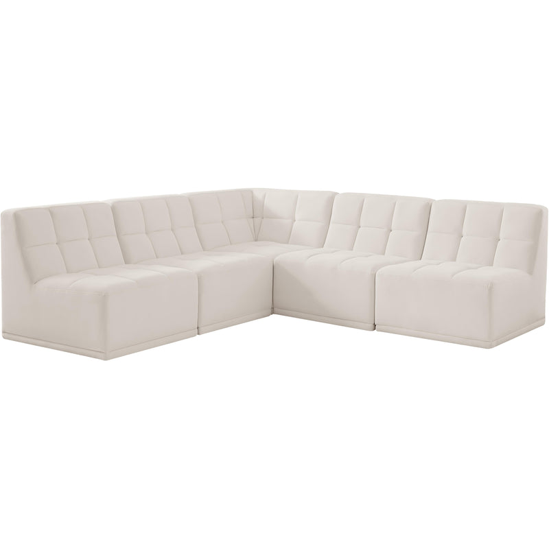 Meridian Relax Fabric Sectional 650Cream-Sec5C IMAGE 1