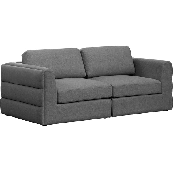 Meridian Beckham Stationary Fabric Sofa 681Grey-S76A IMAGE 1