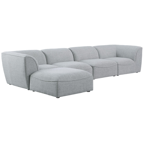 Meridian Miramar Fabric Sectional 683Grey-Sec5A IMAGE 1