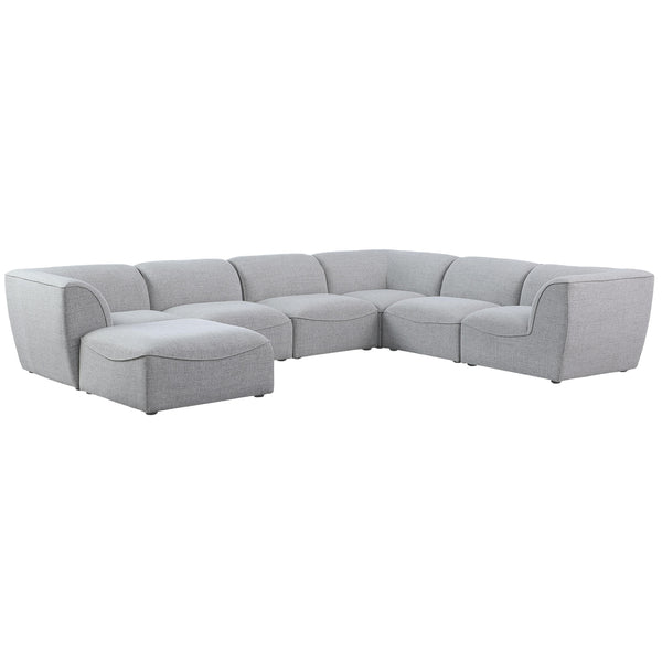 Meridian Miramar Fabric Sectional 683Grey-Sec7A IMAGE 1