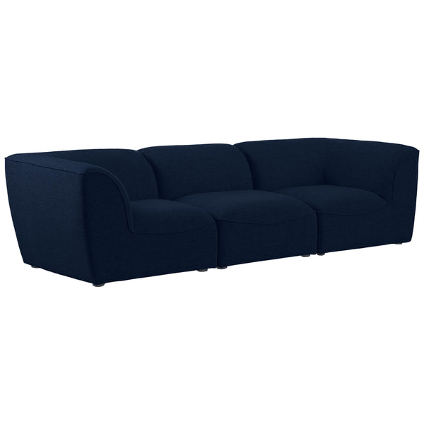 Meridian Miramar Stationary Fabric Sofa 683Navy-S109 IMAGE 1