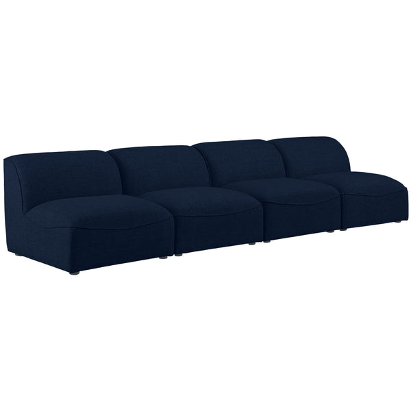 Meridian Miramar Stationary Fabric Sofa 683Navy-S132 IMAGE 1