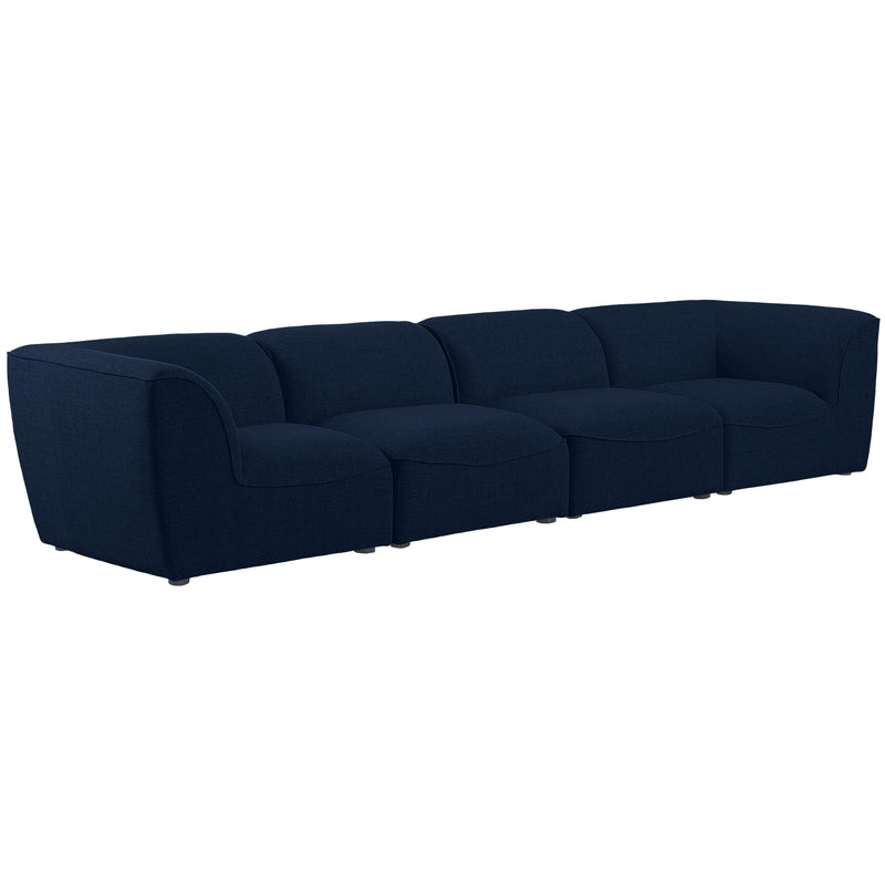 Meridian Miramar Stationary Fabric Sofa 683Navy-S142 IMAGE 1