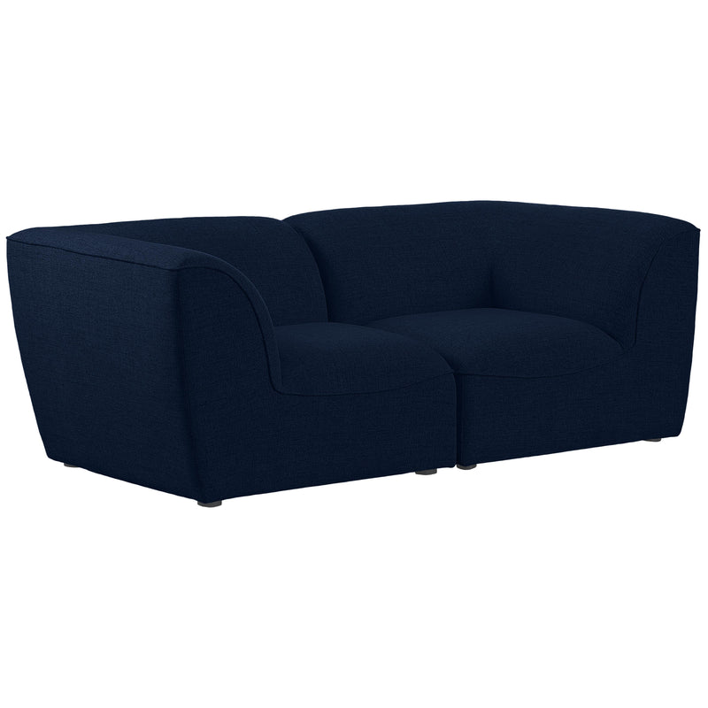 Meridian Miramar Stationary Fabric Sofa 683Navy-S76 IMAGE 1