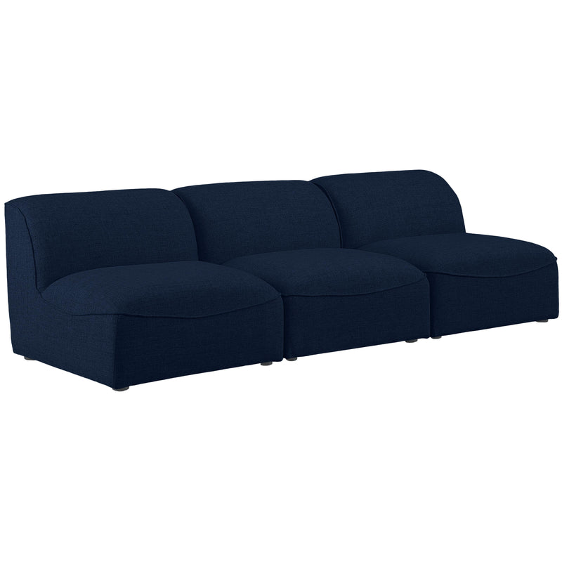 Meridian Miramar Stationary Fabric Sofa 683Navy-S99 IMAGE 1