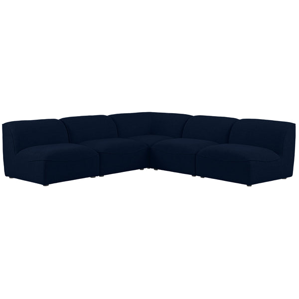 Meridian Miramar Fabric Sectional 683Navy-Sec5B IMAGE 1