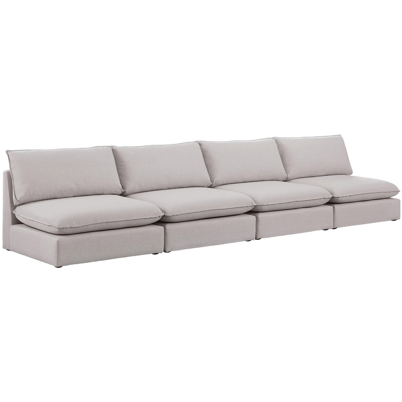 Meridian Mackenzie Stationary Fabric Sofa 688Beige-S160A IMAGE 1