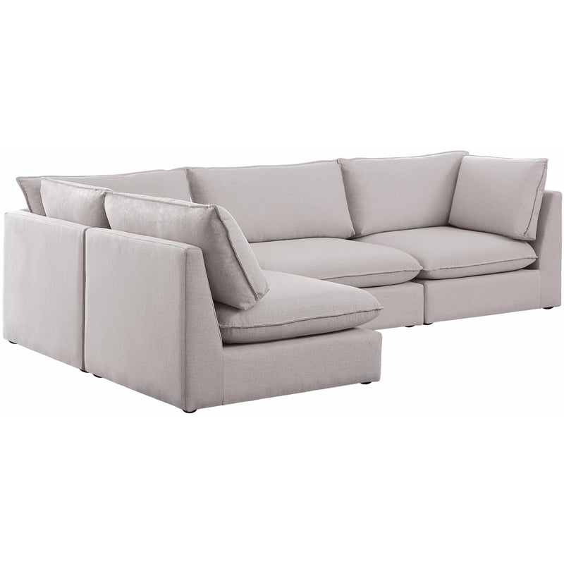 Meridian Mackenzie Fabric Sectional 688Beige-Sec4A IMAGE 1