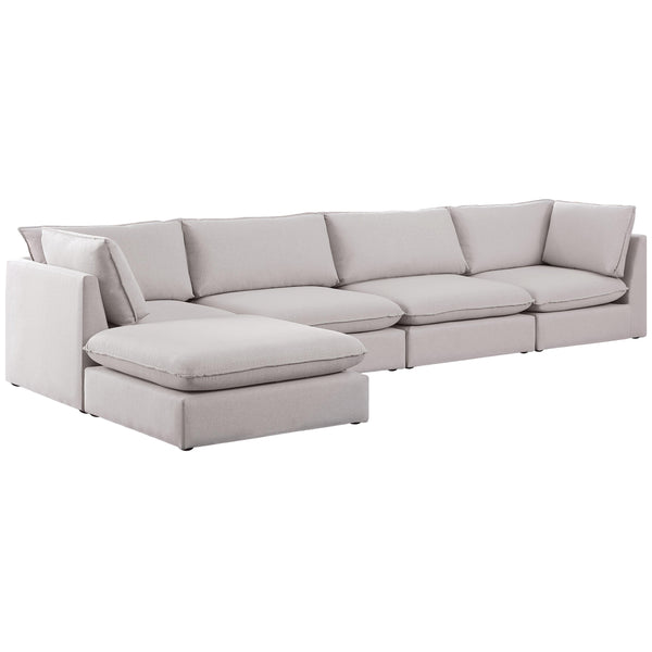 Meridian Mackenzie Fabric Sectional 688Beige-Sec5B IMAGE 1