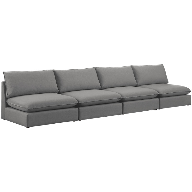 Meridian Mackenzie Stationary Fabric Sofa 688Grey-S160A IMAGE 1