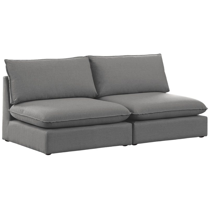 Meridian Mackenzie Stationary Fabric Sofa 688Grey-S80A IMAGE 1