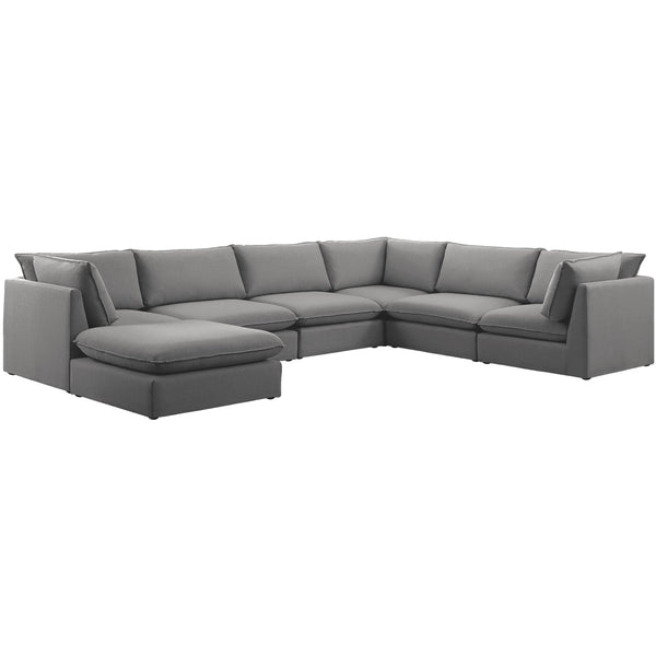 Meridian Mackenzie Fabric Sectional 688Grey-Sec7B IMAGE 1