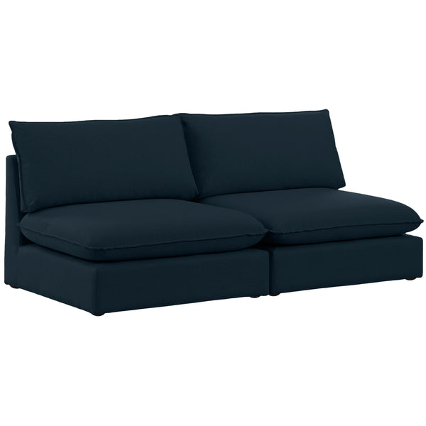 Meridian Mackenzie Stationary Fabric Sofa 688Navy-S80A IMAGE 1