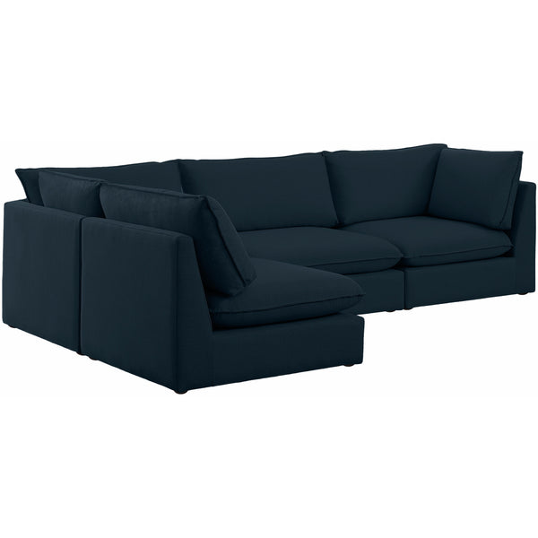 Meridian Mackenzie Fabric Sectional 688Navy-Sec4A IMAGE 1