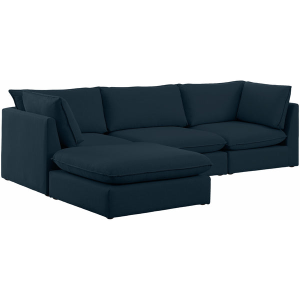 Meridian Mackenzie Fabric Sectional 688Navy-Sec4B IMAGE 1