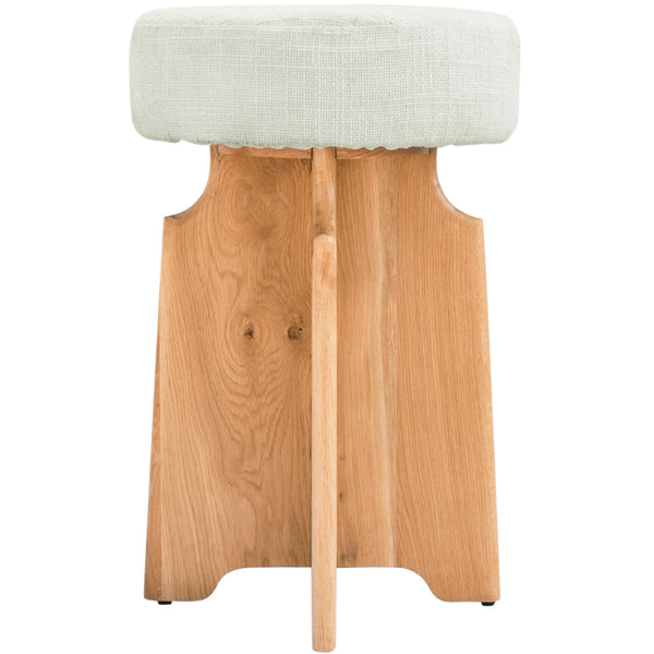 Meridian Jasper Counter Height Stool 837Cream-C IMAGE 1