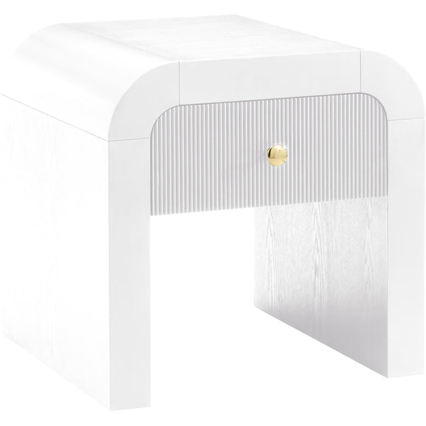 Meridian Artisto End Table 888White-ET IMAGE 1