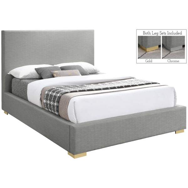 Meridian Crosby King Panel Bed CrosbyGrey-K IMAGE 1