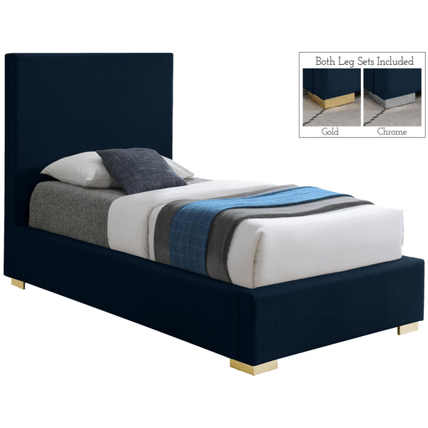 Meridian Crosby Twin Panel Bed CrosbyNavy-T IMAGE 1