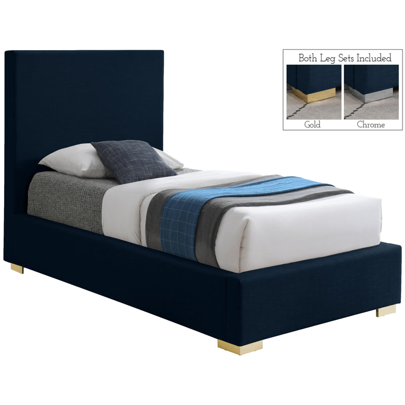 Meridian Crosby Twin Panel Bed CrosbyNavy-T IMAGE 1